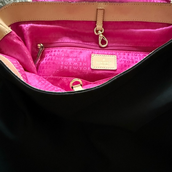 ♠️ Kate Spade black backpack with leather piping - Picture 2 of 3